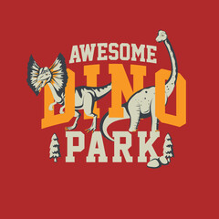 dinosaur typography design for toddlers.eps