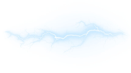 Lightning flashes strike over a dark sky, forming electric energy patterns and dramatic thunder overlays perfect for weather, night, or fantasy designs. PNG