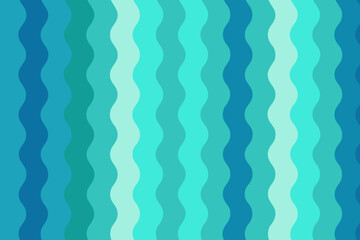 Horizontal wavy stripes in shades of blue and teal with a gradient effect Keywords: abstract, background, blue, teal, green, aqua, turquoise, wavy