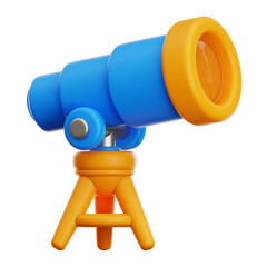 Telescope 3d Illustration