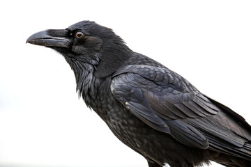 raven isolated on white