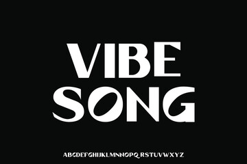 Display alphabet font vector design suitable for headline, poster, logo, magazine and many more