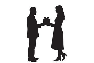 Christmas Family Silhouette Vector Collection