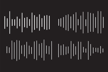 Audio icon in simple flat trend modern graphic design abstract logotype element