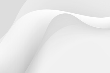 Abstract white gray flowing waves smooth texture background clean modern elegant design