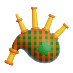 Bag Pipes 3d Illustration