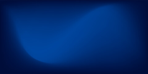 Gradient blue abstract background with a soft curve and smooth lighting.