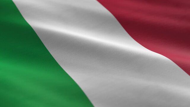 Italy - waving flag loop