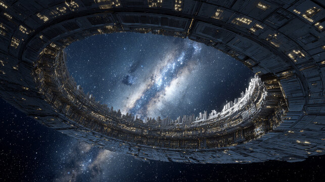 ficticious massive space station