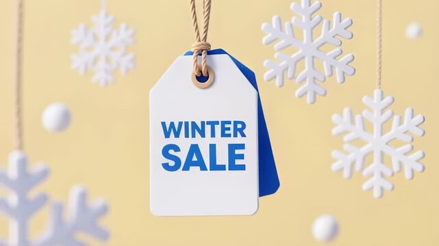 Don't miss out on huge savings at the winter sale event with snow flake decorations