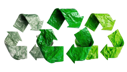 Recycled leaf arrows on black