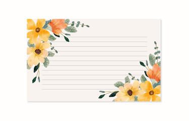 Elegant printable floral writing paper