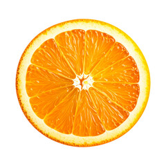 fresh orange slice isolated on white transparent background Remove png