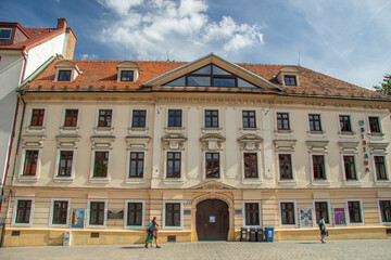 Historical buildings in Old Town of Bratislava