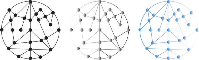 hub and spoke icon. network connection and central database vector icon set design for logo. Business networking icon doodle set. editable outline stroke vector eps
