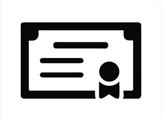 &ldquo;Certificate Icon | Diploma Badge Symbol | Award Document Icon&rdquo;