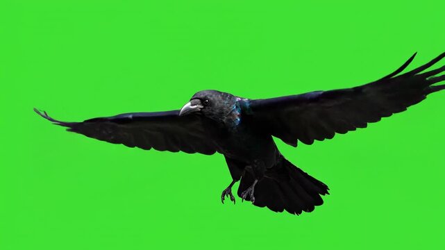 black vulture isolated on white