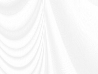 Clean abstract fashion woven beautiful soft fabric smooth curve shape decorative textile white background