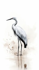Obraz premium Bird animal heron stork.