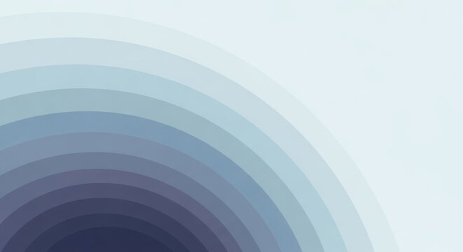 Abstract gradient design featuring concentric circles with calming blue tones for modern digital - Powered by Adobe