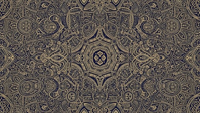 Intricate Ornamental Pattern - A Symphony of Textures and Colors. - Powered by Adobe