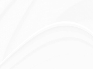 beautiful Clean fashion woven soft fabric abstract smooth curve shape decorative textile white background