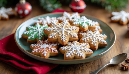 Festive Snowflake Cookies A Delicious Holiday Treat for Christmas Celebrations