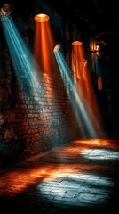 Artistic shadows created by sunlight entering window high resolution picture