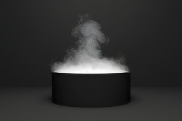 Dramatic Stage Effect with Smoke and Light