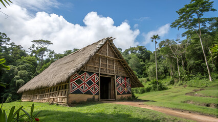 traditional straw house