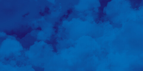 nebula gas cloud in deep outer space. Abstract soft sky blue watercolor sky and clouds, Navy blue watercolor background. grunge background with copy space for text .
