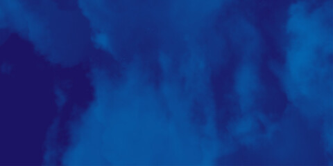 nebula gas cloud in deep outer space. Abstract soft sky blue watercolor sky and clouds, Navy blue watercolor background. grunge background with copy space for text .
