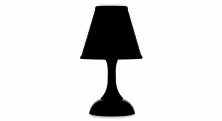 Modern Black Table Lamp with Elegant Design.
