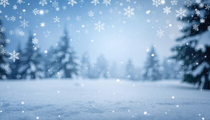 Winter wonderland snowfall scene tranquil forest landscape natural environment peaceful atmosphere scenic viewpoint captivating nature concept for seasonal imagery