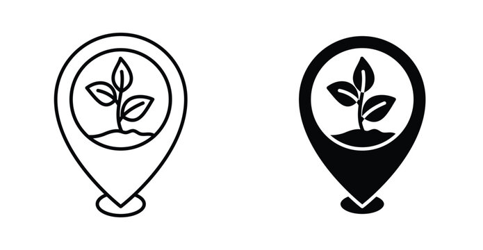 Locally grown icon graphic design. Vector icon illustrations