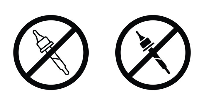 No artificial flavor icon graphic design. Vector icon illustrations