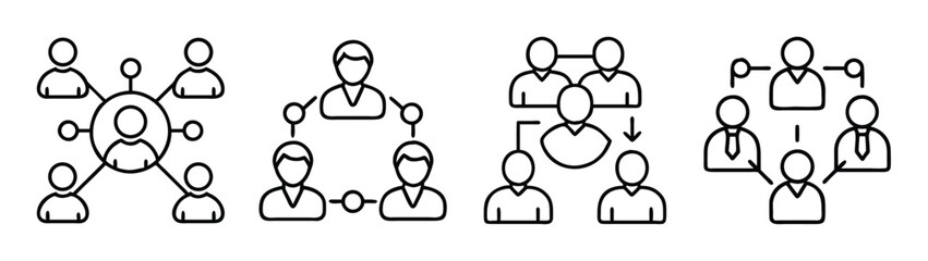Understanding organizational structure types hierarchy network matrix team functional division 