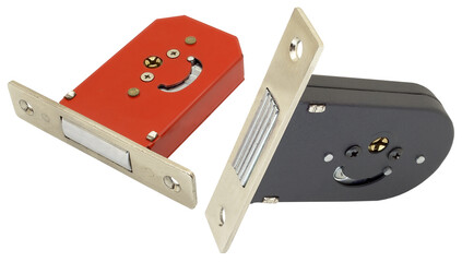 two lock mechanism on white background