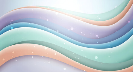 Pastel waves background abstract design colorful smooth lines wallpaper modern art illustration graphic 3d