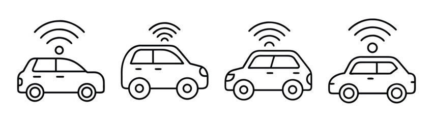 Autonomous vehicles connected car technology iot wireless communication network transportation system
