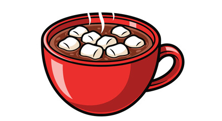 Cartoon North Pole Sign with Red Arrow and Striped Post