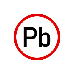 plumbum pb icon vector
