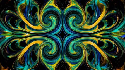 Abstract swirling colorful pattern