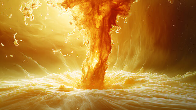 Fine detail of coronal hole emitting solar stream with vibrant glow 