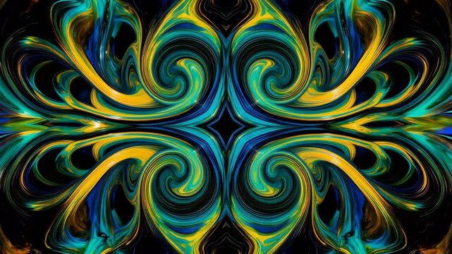 Abstract swirling colorful pattern
