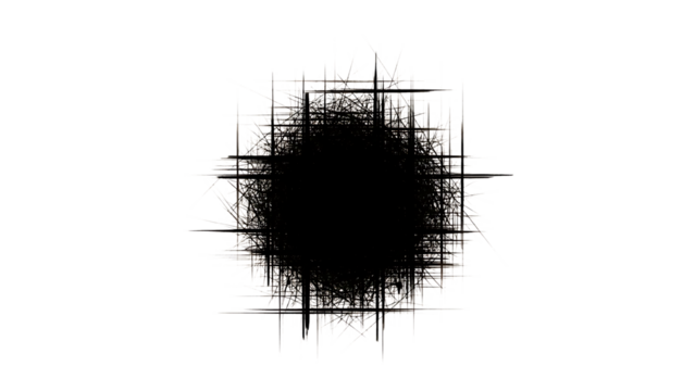 Black hole isolated on transparent background illustration