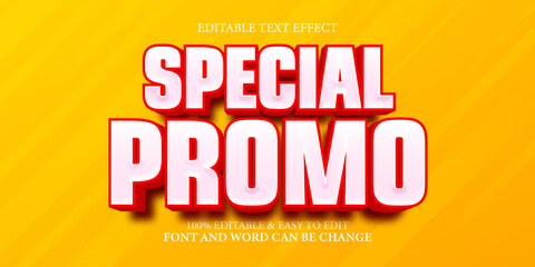 Editable Text Effect: Special Promo Banner