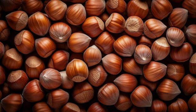Hazelnuts Background