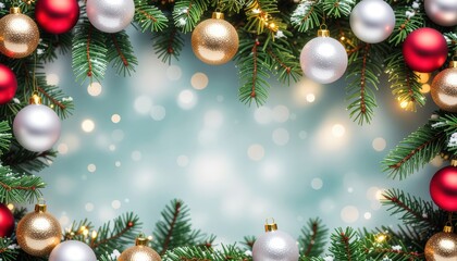 Festive holiday celebration with ornaments christmas decor indoor setting vibrant atmosphere close-up view embracing the spirit of the season for cozy gatherings