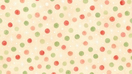Festive polka dot watercolor design.